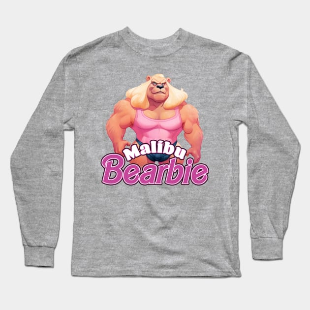 Malibu Bearbie | Drag Bear Long Sleeve T-Shirt by Mattk270